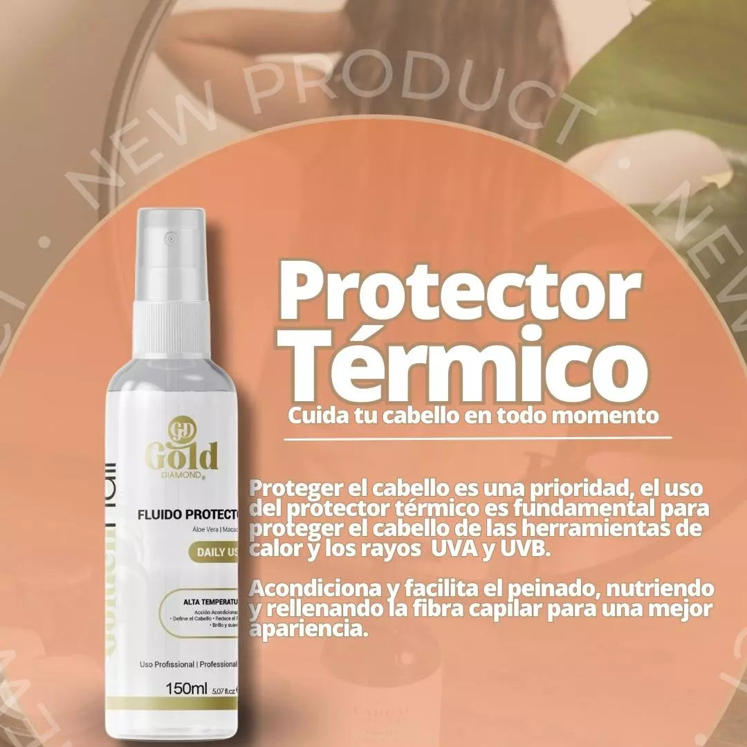 Kit Post Alisado | 4 Productos (Shampoo, Mascarilla, Sérum y Protector Térmico)