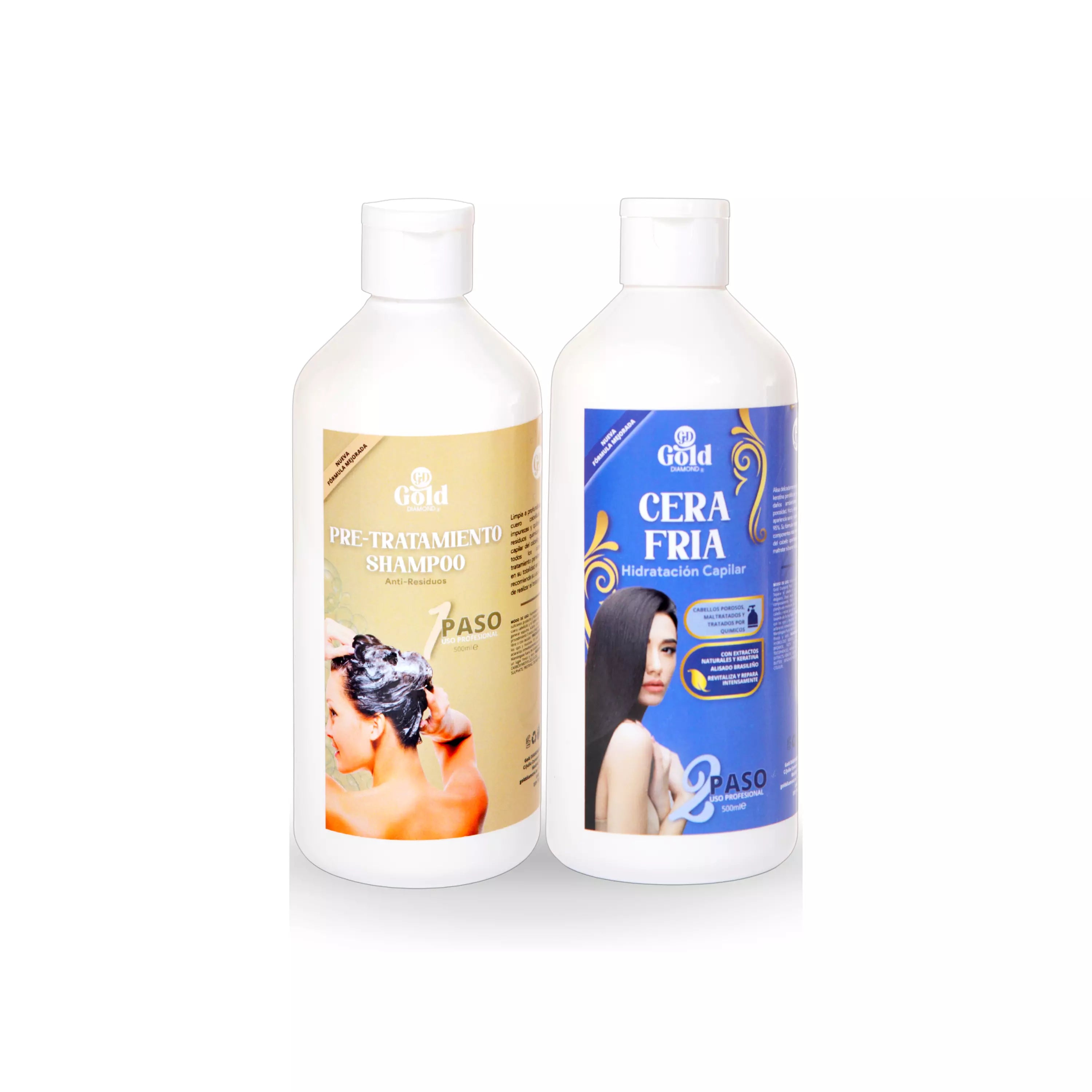 Kit Alisado | Cera Fría Gold DIAMOND | Sin Formol