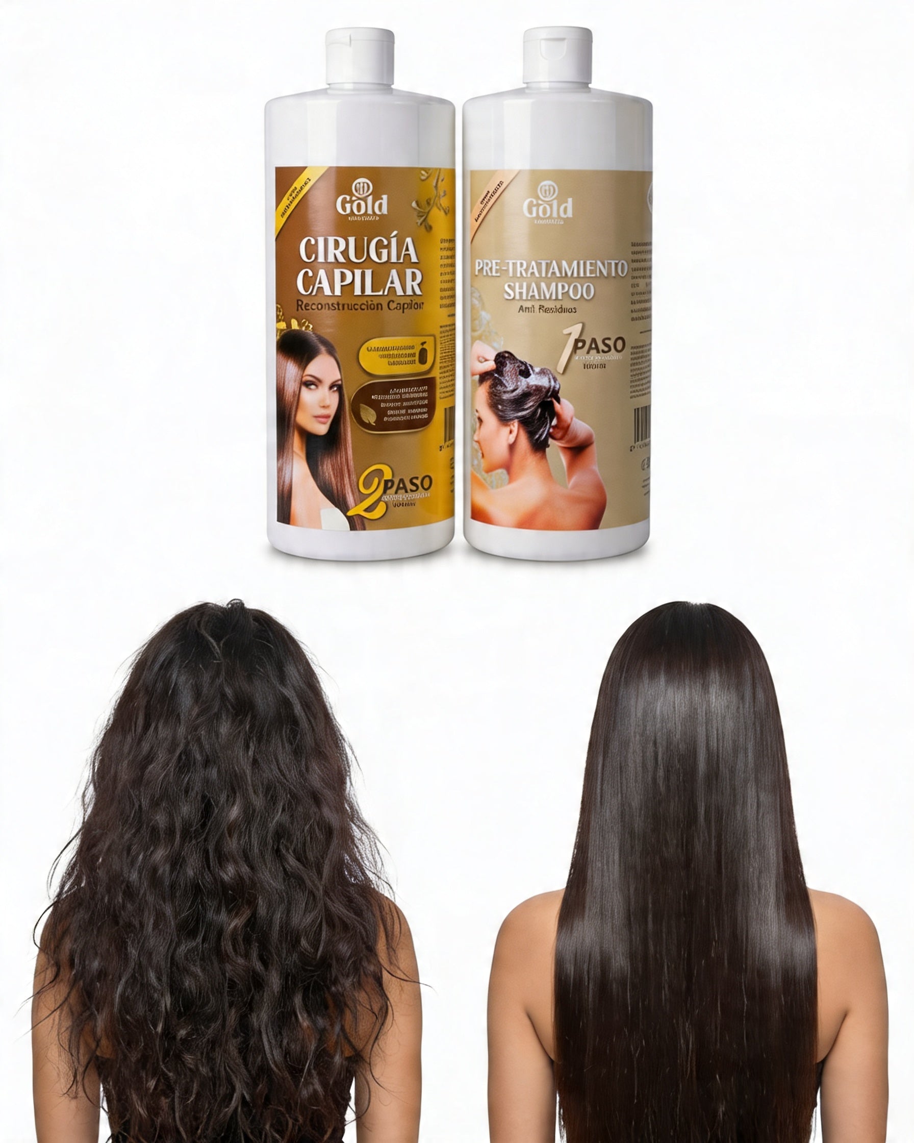 Kit Alisado | Cirugía Capilar Gold DIAMOND | Sin Formol