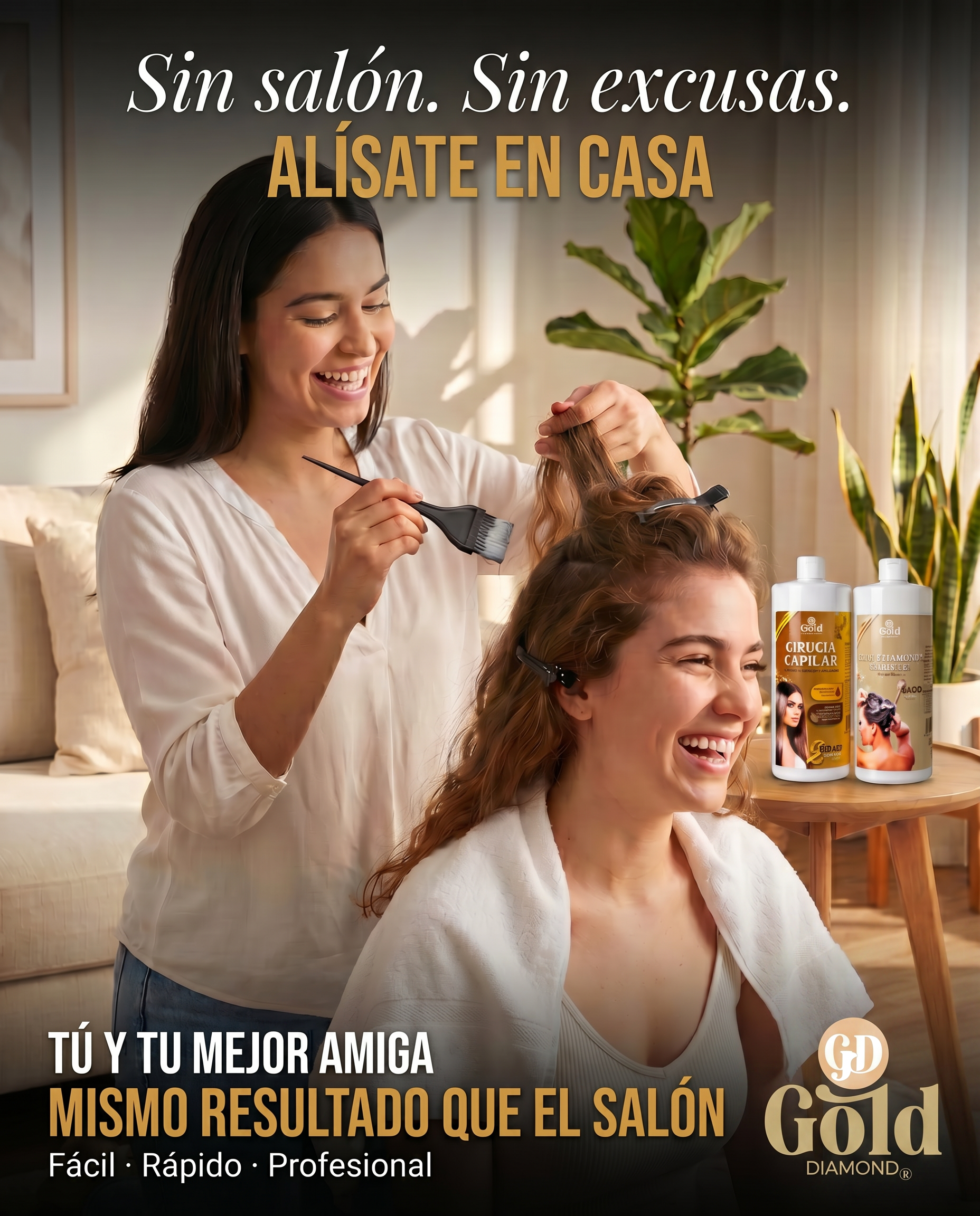 Kit Alisado | Cirugía Capilar Gold DIAMOND | Sin Formol