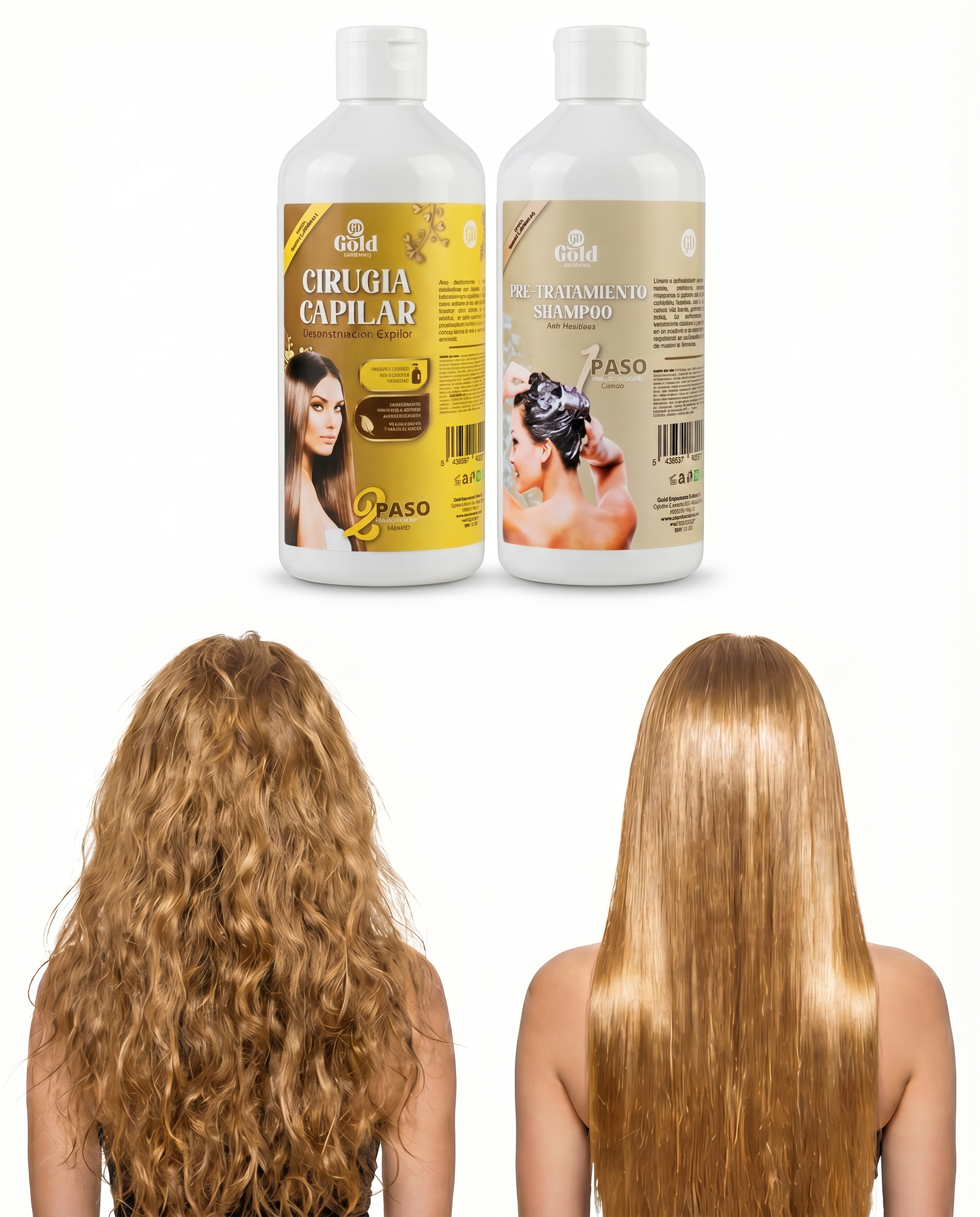 Kit Alisado | Cirugía Capilar Gold DIAMOND | Sin Formol