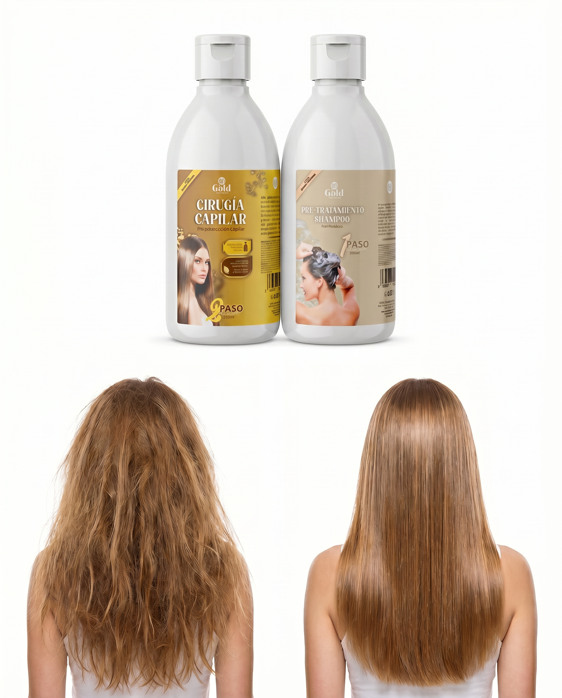 Kit Alisado | Cirugía Capilar Gold DIAMOND | Sin Formol