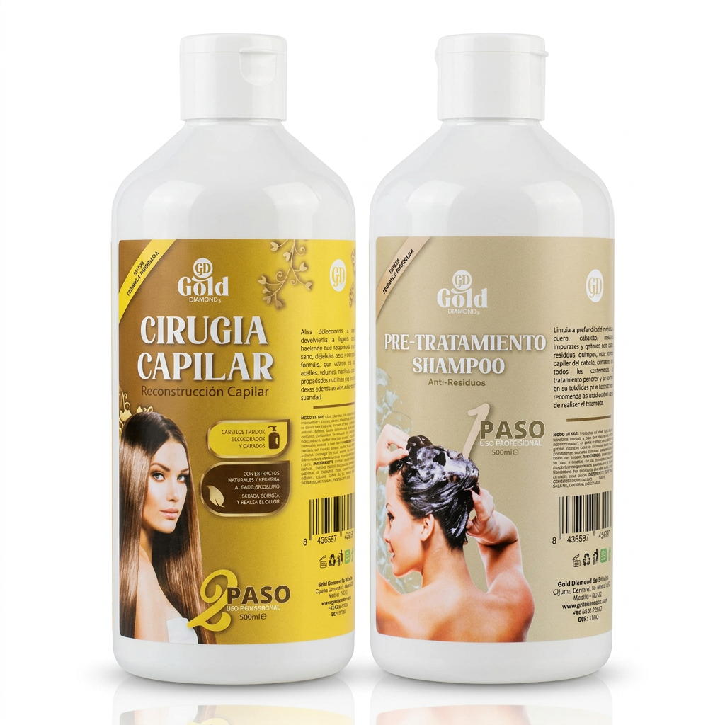 Kit Alisado | Cirugía Capilar Gold DIAMOND | Sin Formol
