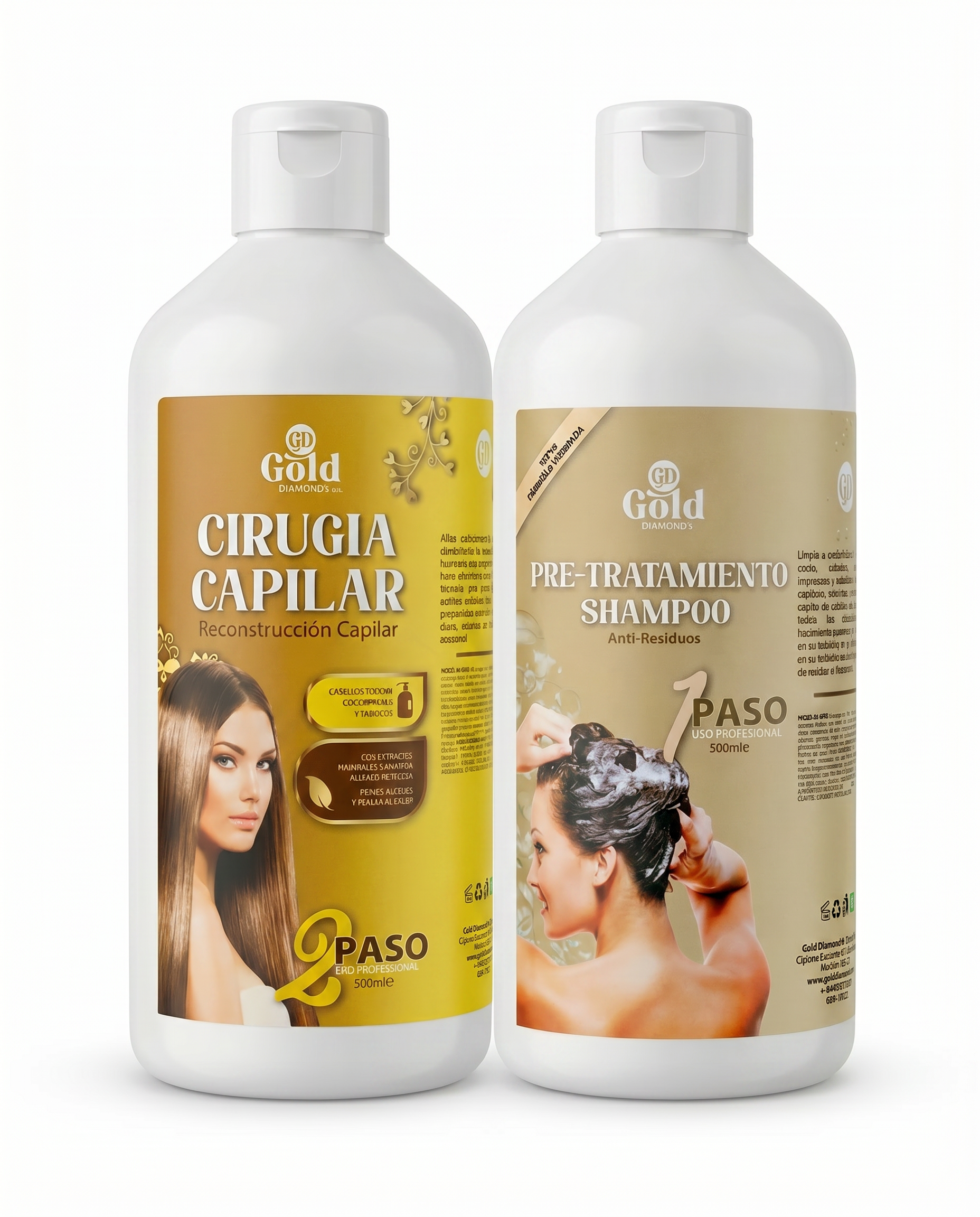 Kit Alisado | Cirugía Capilar Gold DIAMOND | Sin Formol
