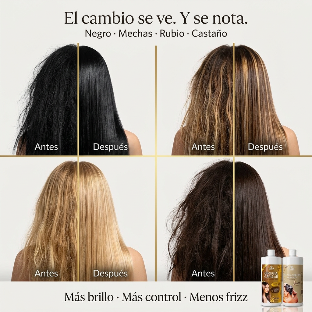 Kit Alisado | Cirugía Capilar Gold DIAMOND | Sin Formol