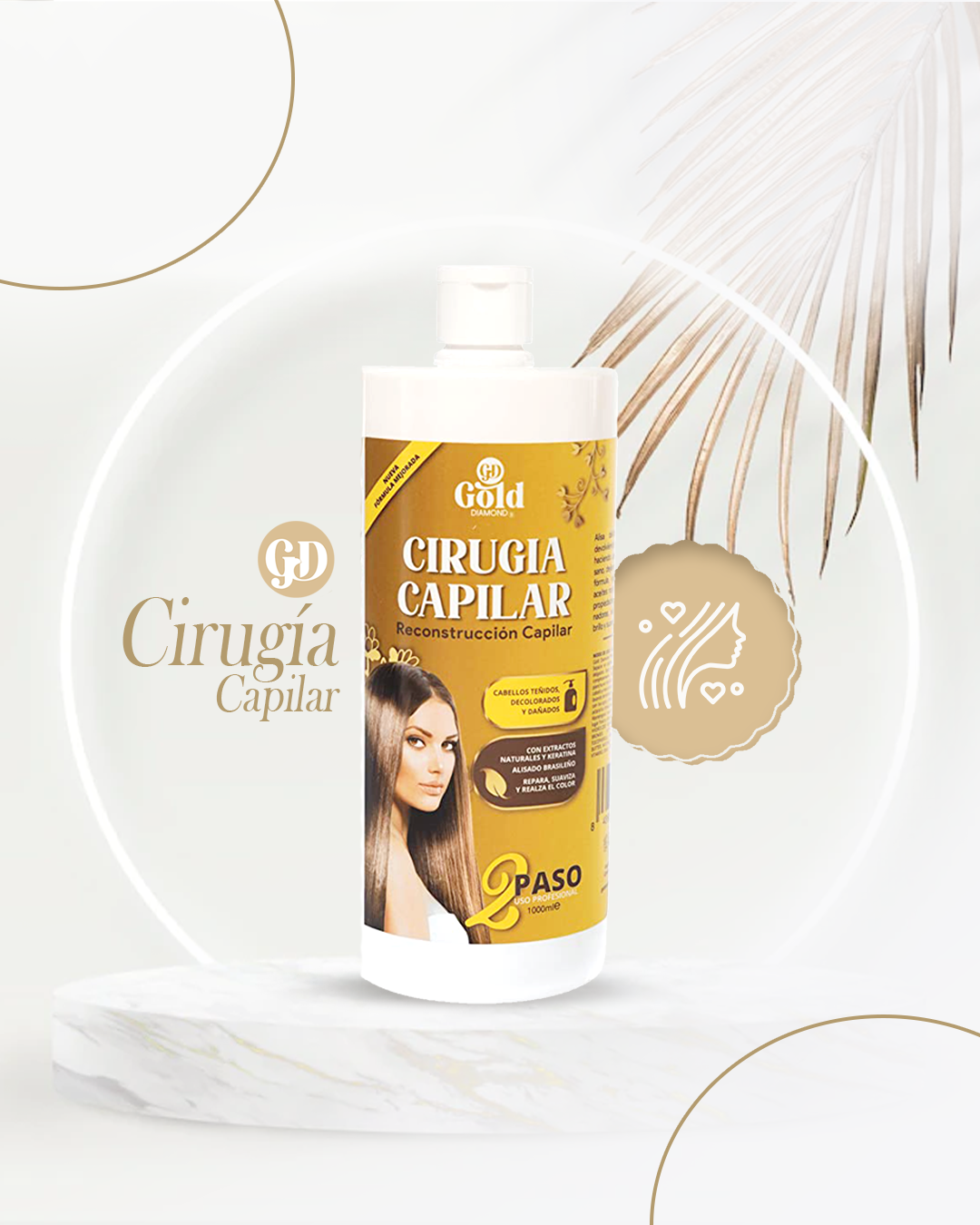 Kit Alisado | Cirugía Capilar Gold DIAMOND | Sin Formol