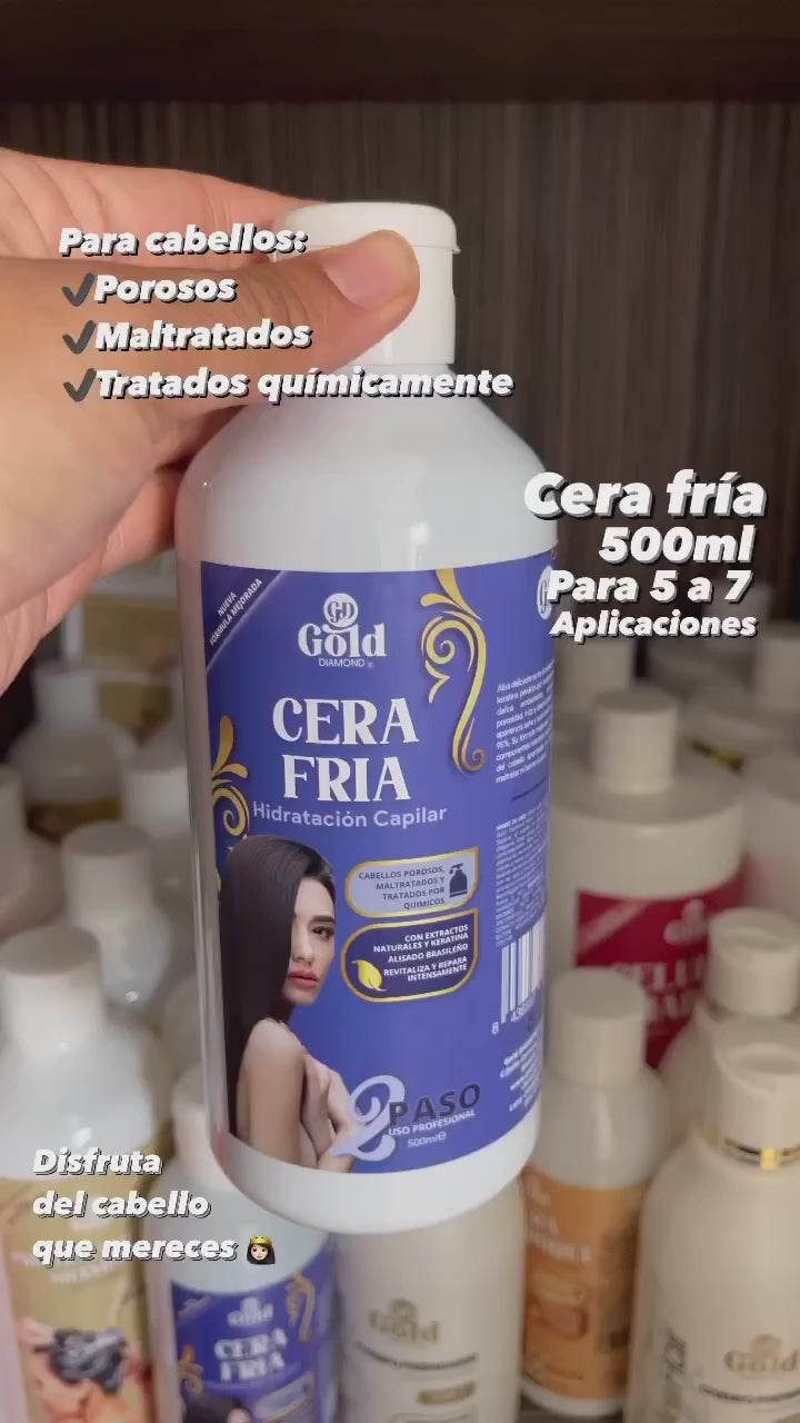 Kit Alisado | Cera Fría Gold DIAMOND | Sin Formol