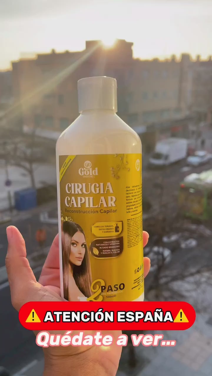 Kit Alisado | Cirugía Capilar Gold DIAMOND | Sin Formol