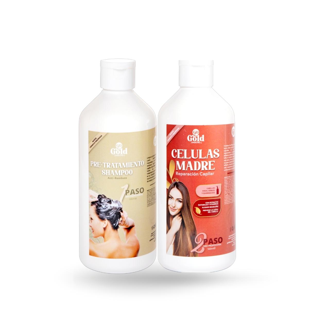 Kit Alisado | Células Madre Gold DIAMOND | Sin Formol