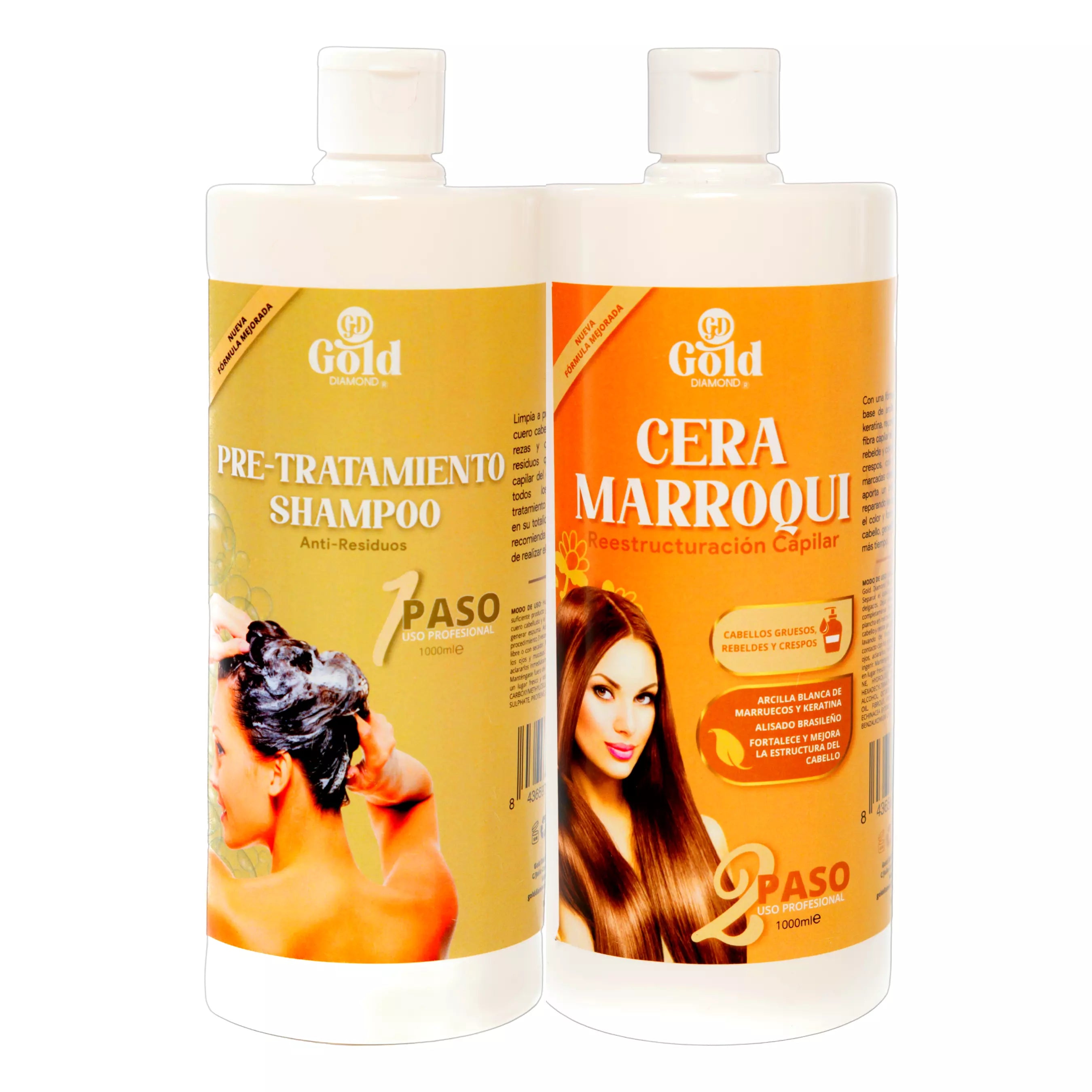 Kit Alisado | Cera Marroquí Gold DIAMOND | Sin Formol