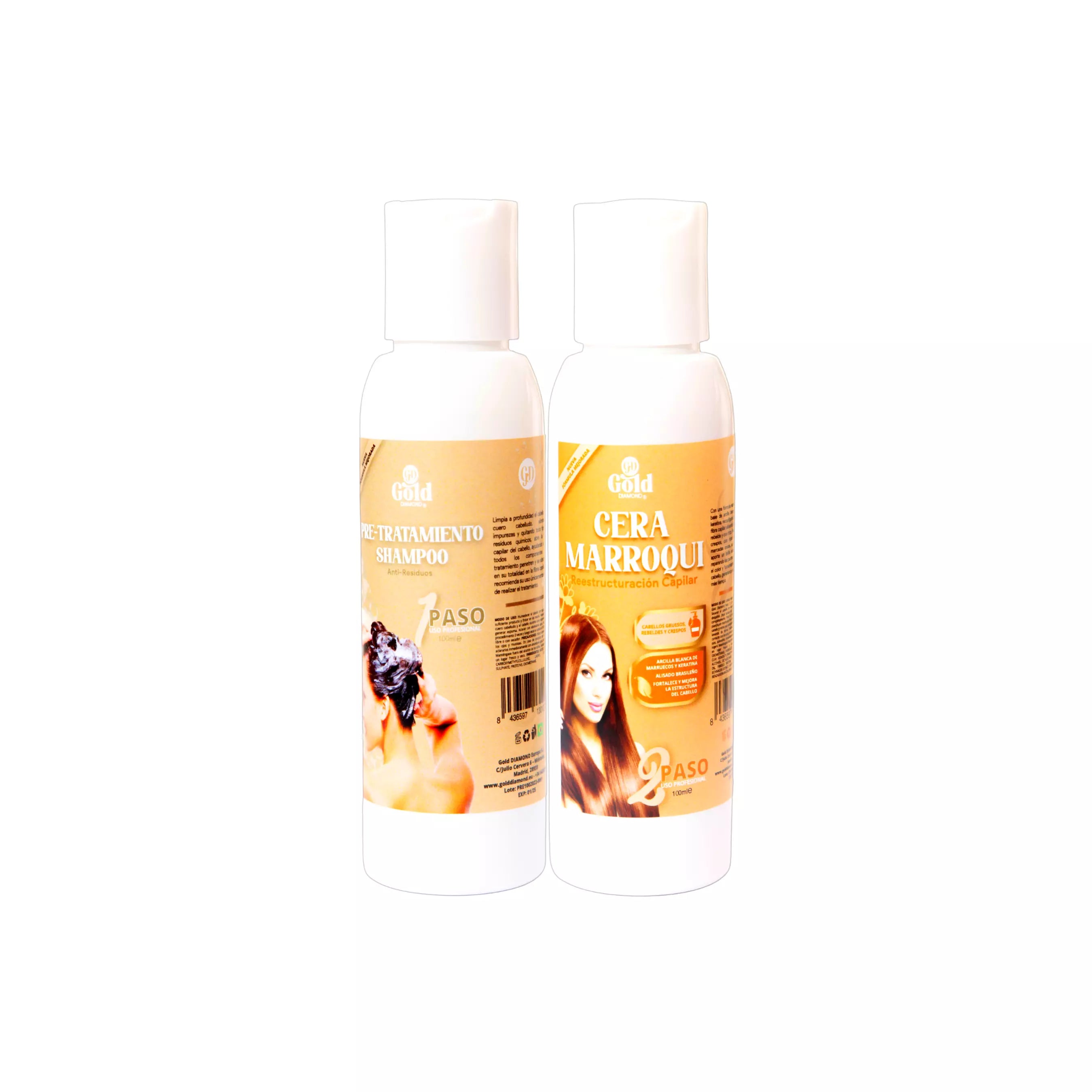 Kit Alisado | Cera Marroquí Gold DIAMOND | Sin Formol