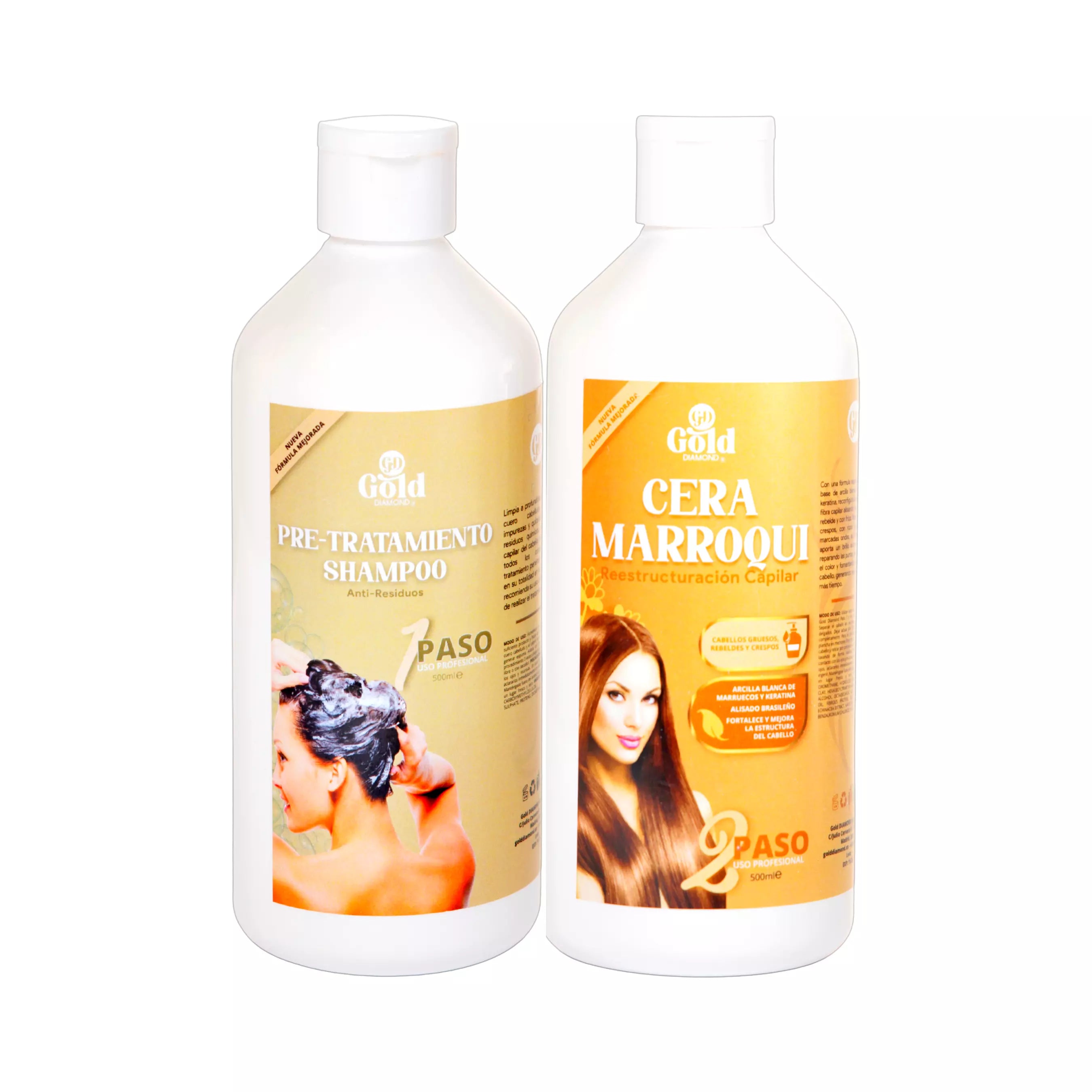 Kit Alisado | Cera Marroquí Gold DIAMOND | Sin Formol